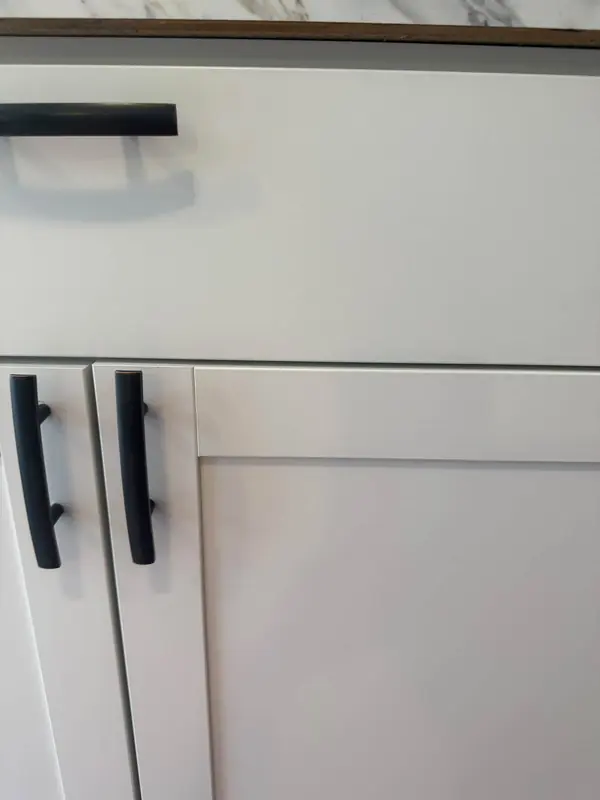 Cabinet doors after Josie cleaned it